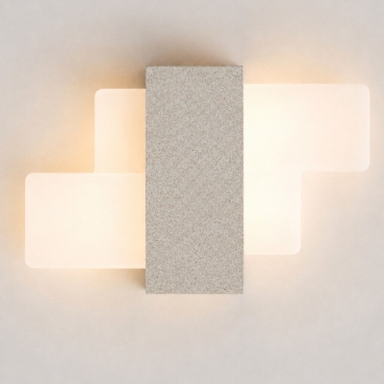Applique da parete led 30w cct 3000k 4000k 28cm moderna effetto muro