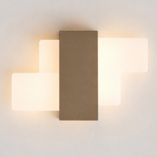 Applique da parete led 30w cct 3000k 4000k moderna sabbia