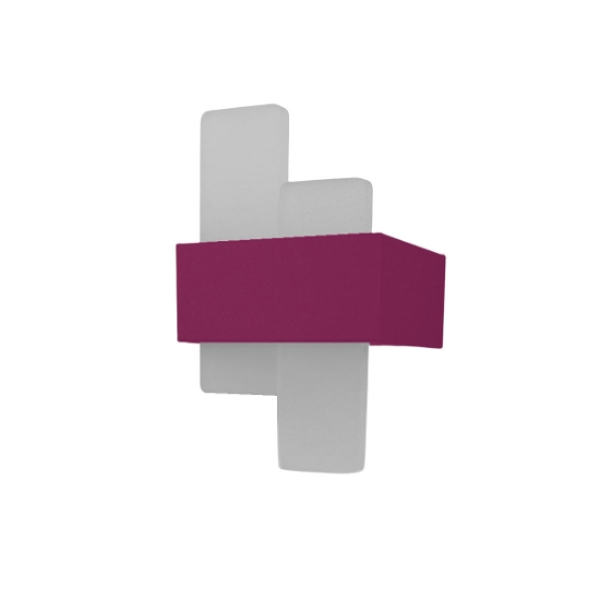 Applique da parete moderna per soggiorno magenta led 30w cct 3000k 4000k