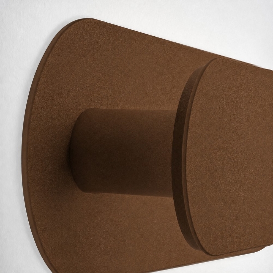 Applique da comodino camera da letto moderna ruggine led 12w cct 3000k 4000k