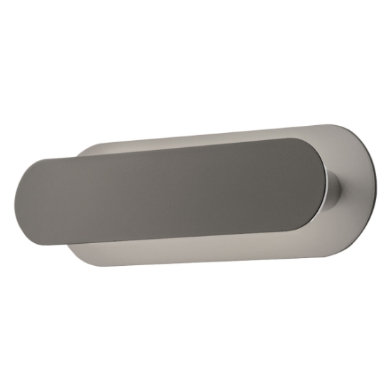 Applique da comodino moderna tortora led 12w cct 3000k 4000k 22cm