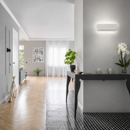 Applique da comodino moderna bianca led 12w cct 3000k 4000k