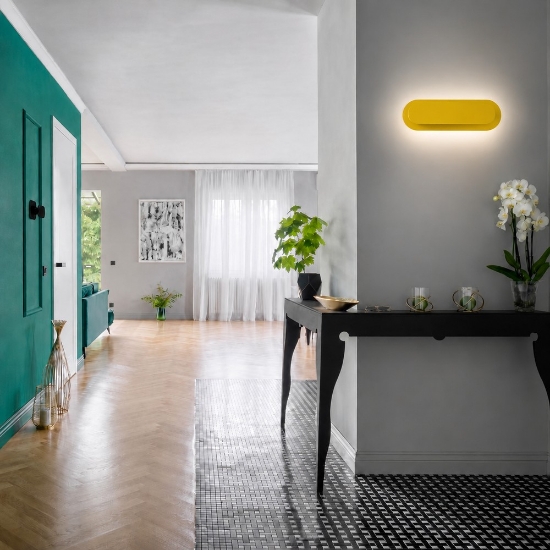 Applique da comodino moderna giallo led 12w cct 3000k 4000k per camera da letto