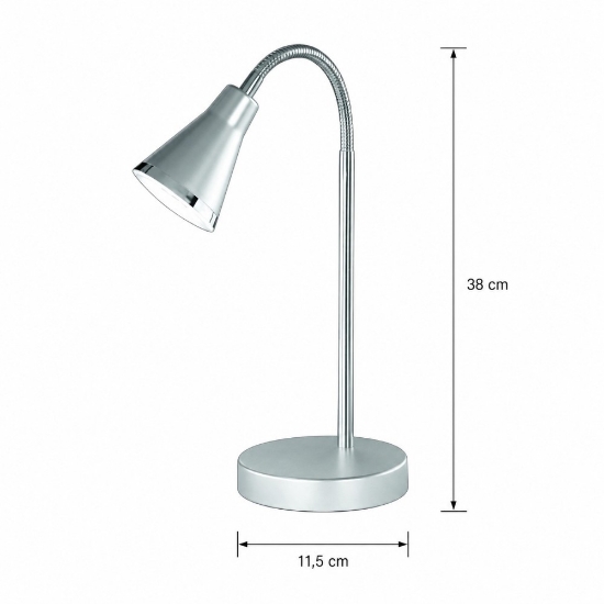 Lampada da scrivania titano led 3.8w 3000k orientabile