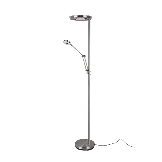 Piantana da terra led 32w cct 2700k 4000k dimmerabile nickel opaco