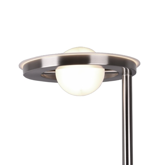 Piantana da terra led 32w cct 2700k 4000k dimmerabile nickel opaco