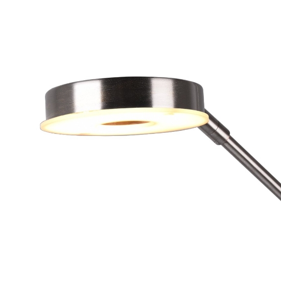 Piantana da terra led 32w cct 2700k 4000k dimmerabile nickel opaco