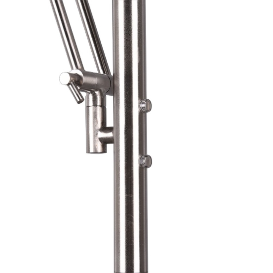 Piantana da terra led 32w cct 2700k 4000k dimmerabile nickel opaco