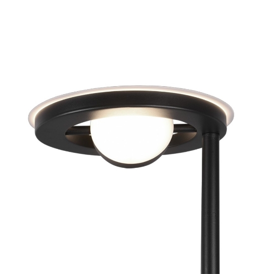 Lampada da terra nero opaco led 32w cct 2700k 4000k dimmerabile