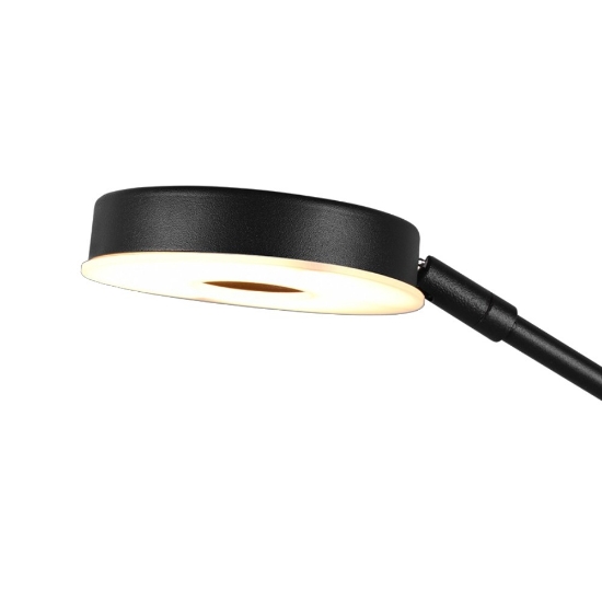 Lampada da terra nero opaco led 32w cct 2700k 4000k dimmerabile