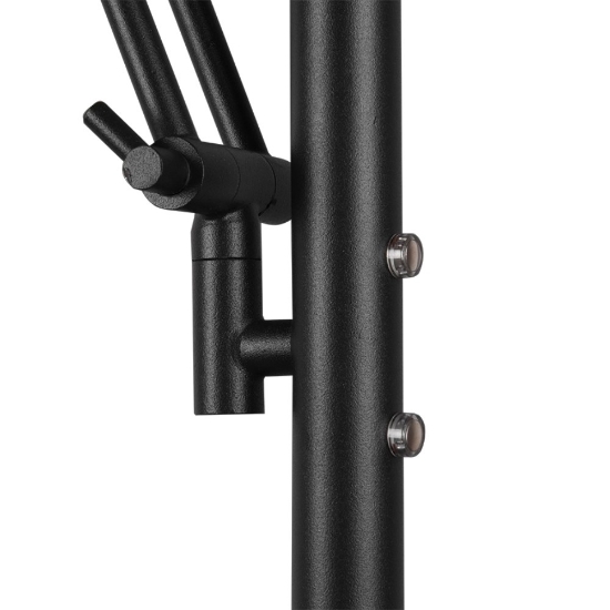 Lampada da terra nero opaco led 32w cct 2700k 4000k dimmerabile
