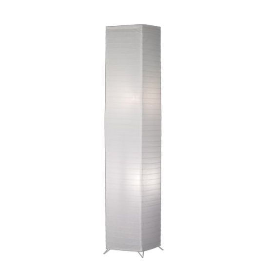 Piantana da terra quadrata carata bianca h130 cm