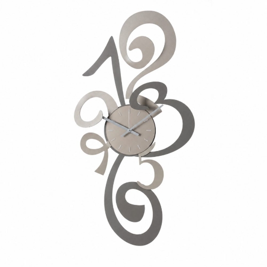 Grande orologio moderno per parete fango e sabbia per cucina