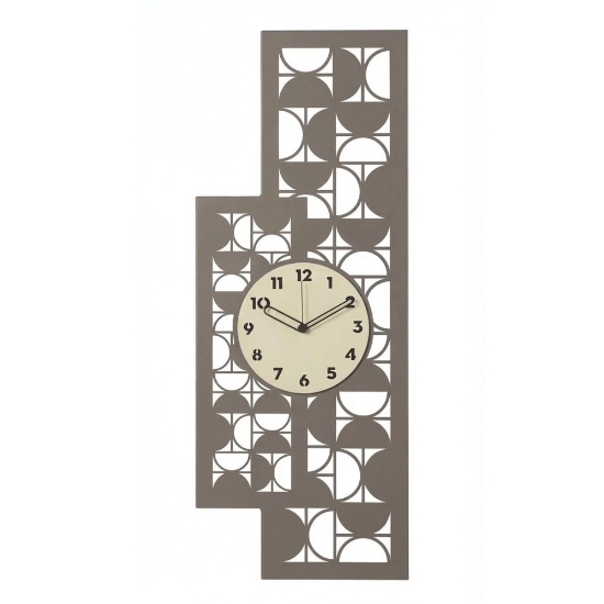 Orologio verticale da parete moderno fango e avorio