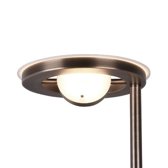 Lampada da terra ottone led 32w cct 2700k 4000k dimmerabile luce lettura