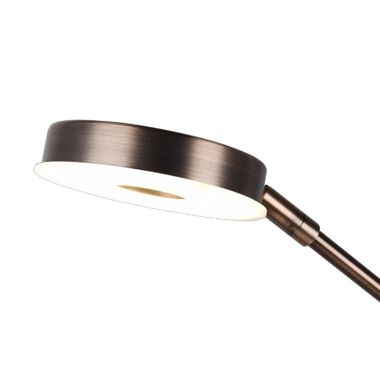 Lampada da terra ottone led 32w cct 2700k 4000k dimmerabile luce lettura