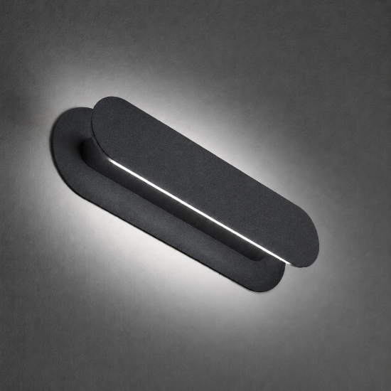 Applique da comodino moderna antracite led 20w cct 3000k 4000k