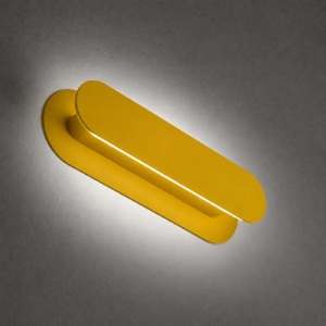 Applique da comodino moderna giallo girasole led 20w cct 3000k 4000k