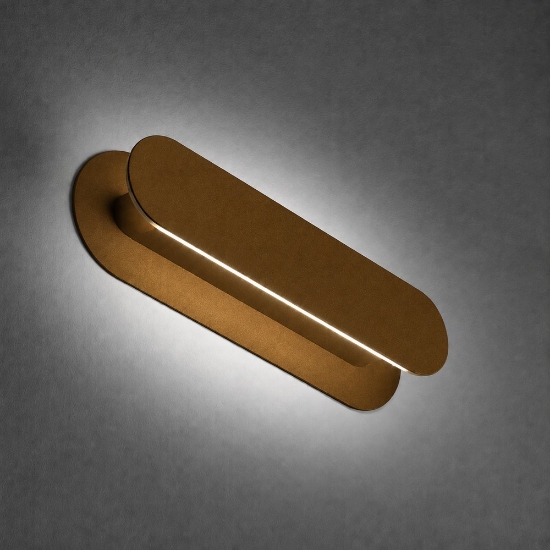Applique da comodino moderna oro opaco led 20w cct 3000k 4000k