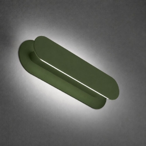 Applique da comodino led 20w cct 3000k 4000k moderna verde oliva