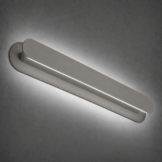Applique da parete moderna tortora led 28w cct 3000k 4000k