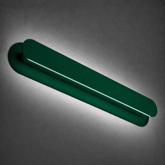 Applique da parete moderna verde bosco led 28w cct 3000k 4000k