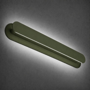 Applique da parete moderna verde oliva led 28w cct 3000k 4000k