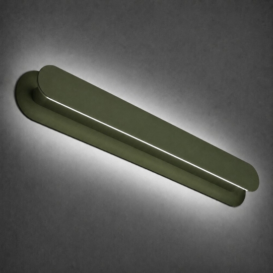 Applique da parete moderna verde oliva led 28w cct 3000k 4000k