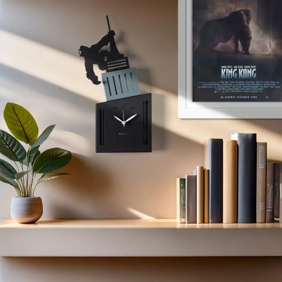 Orologio da cucina moderna king kong nero
