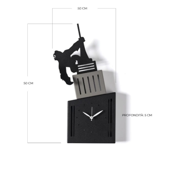 Orologio da parete cucina moderna design king kong