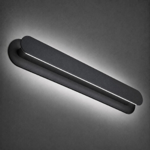 Applique da parete moderna antracite led 28w cct 3000k 4000k