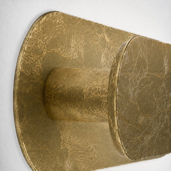 Applique da parete moderna per soggiorno foglia oro led 28w cct 3000k 4000k