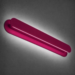 Applique da parete moderno magenta led 28w cct 3000k 4000k