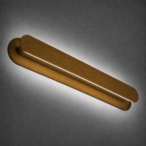 Applique da parete oro opaco led 28w cct 3000k 4000k dimmerabile