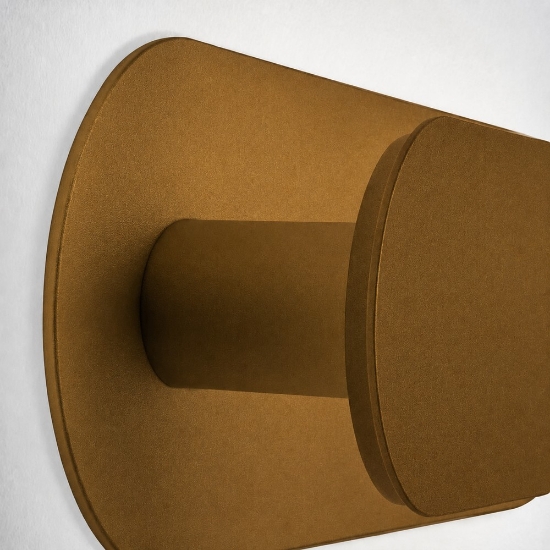Applique da parete oro opaco led 28w cct 3000k 4000k dimmerabile