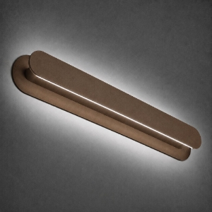 Applique da parete per soggiorno ruggine led 28w cct 3000k 4000k