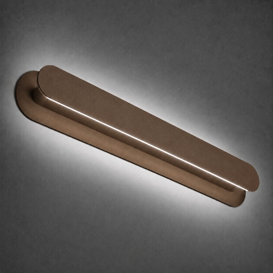 Applique da parete per soggiorno ruggine led 28w cct 3000k 4000k