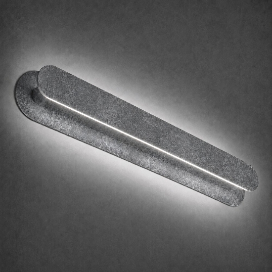 Applique da parete moderna foglia argento led 28w cct 3000k 4000k dimmerabile
