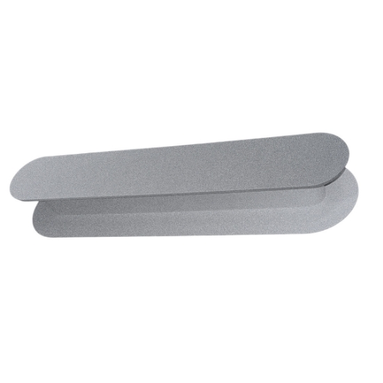 Applique da parete moderna grigio perla led 28w cct 3000k 4000k