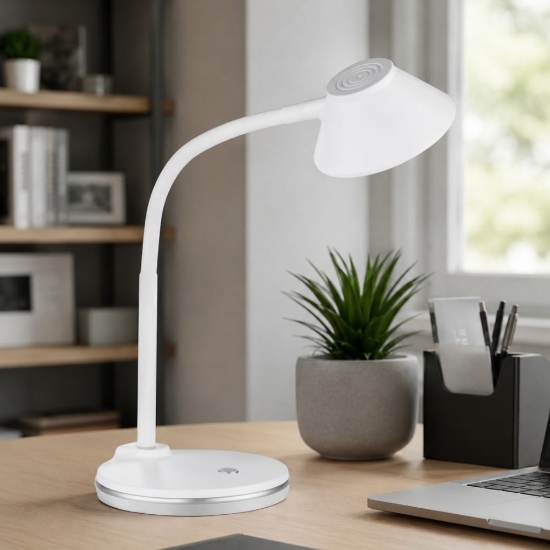 Lampada da scrivania moderna per ufficio bianca led 3.2w 3000k