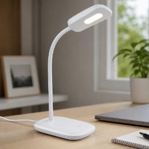 Lampada da scrivania orientabile bianca led 3,5w 3000k dimmerabile