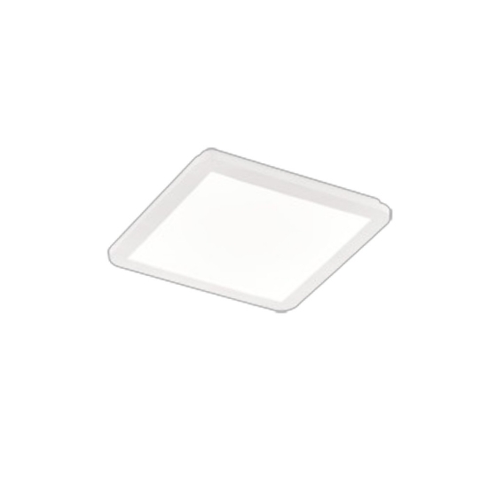 Plafoniera da esterno quadrata bianca led 18w 3000k dimmerabile ip44