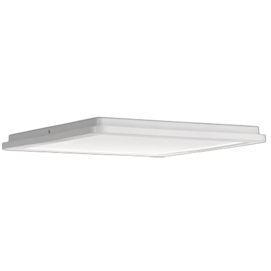 Plafoniera da bagno quadrata bianca led 24w 3000k ip44 dimmerabile