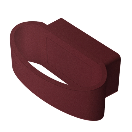 Applique da esterno moderna bordeaux led 12w 3000k ip65