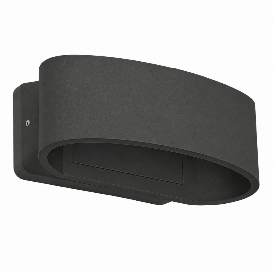Applique da esterno moderna antracite led 12w 3000k ip65 18cm