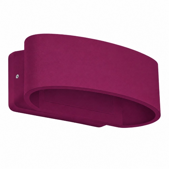 Applique da esterno moderna magenta led 12w 3000k ip65
