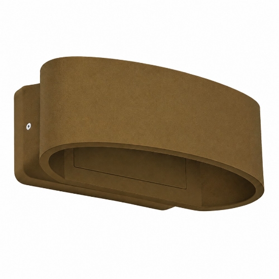 Applique da esterno moderna oro opaco led 12w 3000k ip65