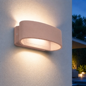 Applique da esterno moderna pesca led 12w 3000k ip65