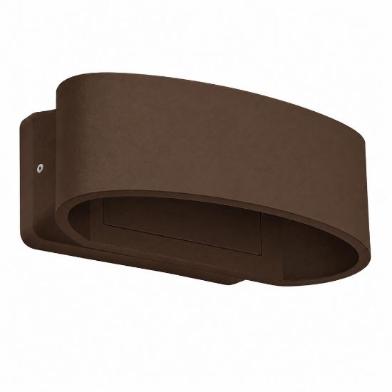 Applique da esterno moderna ruggine led 12w 3000k ip65