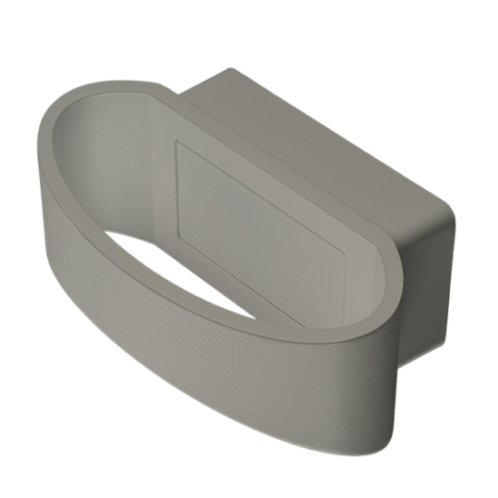 Applique da esterno moderna tortora led 12w 3000k ip65